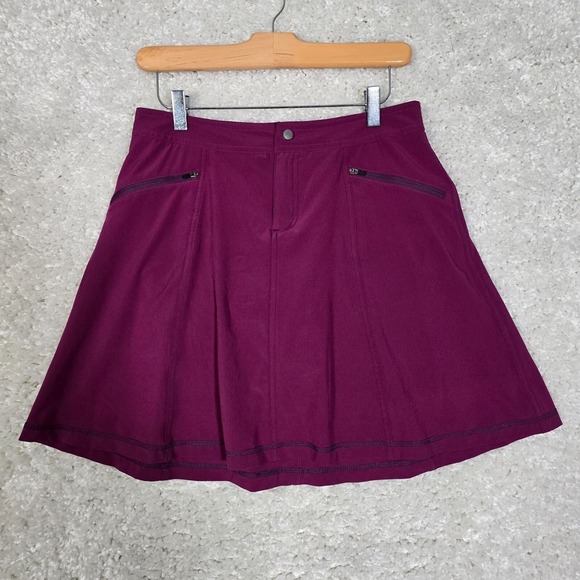 Title Nine Skort Women 2 Purple Swingtastic Stretch Zip Pocket Active Tenniscore - Picture 1 of 12